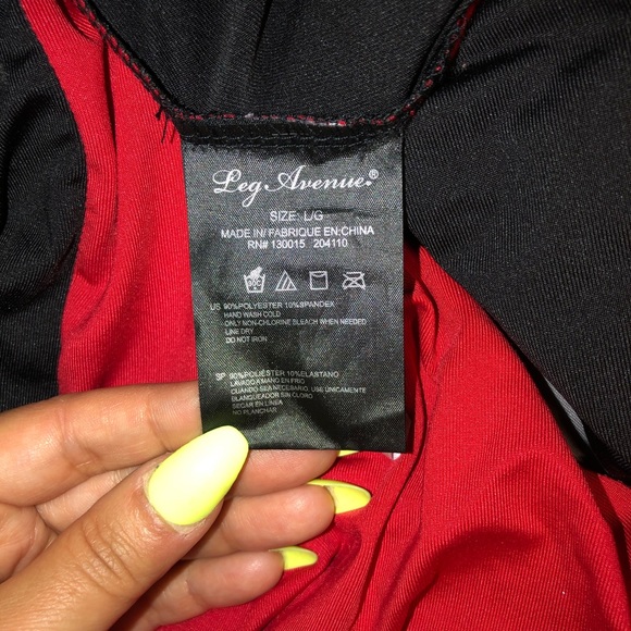 Leg Avenue Jingle Jester Halloween Costume (L) - Picture 9 of 13